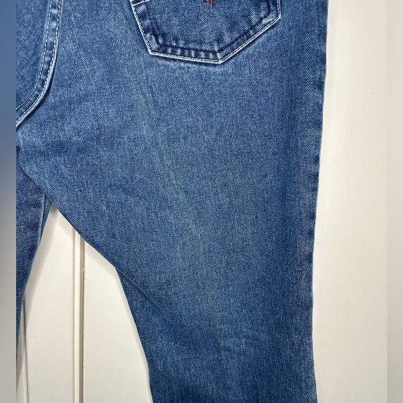 Vintage No excuses Girl Gear Flare Leg Jeans with heart design size 11/12 - Picture 5 of 9